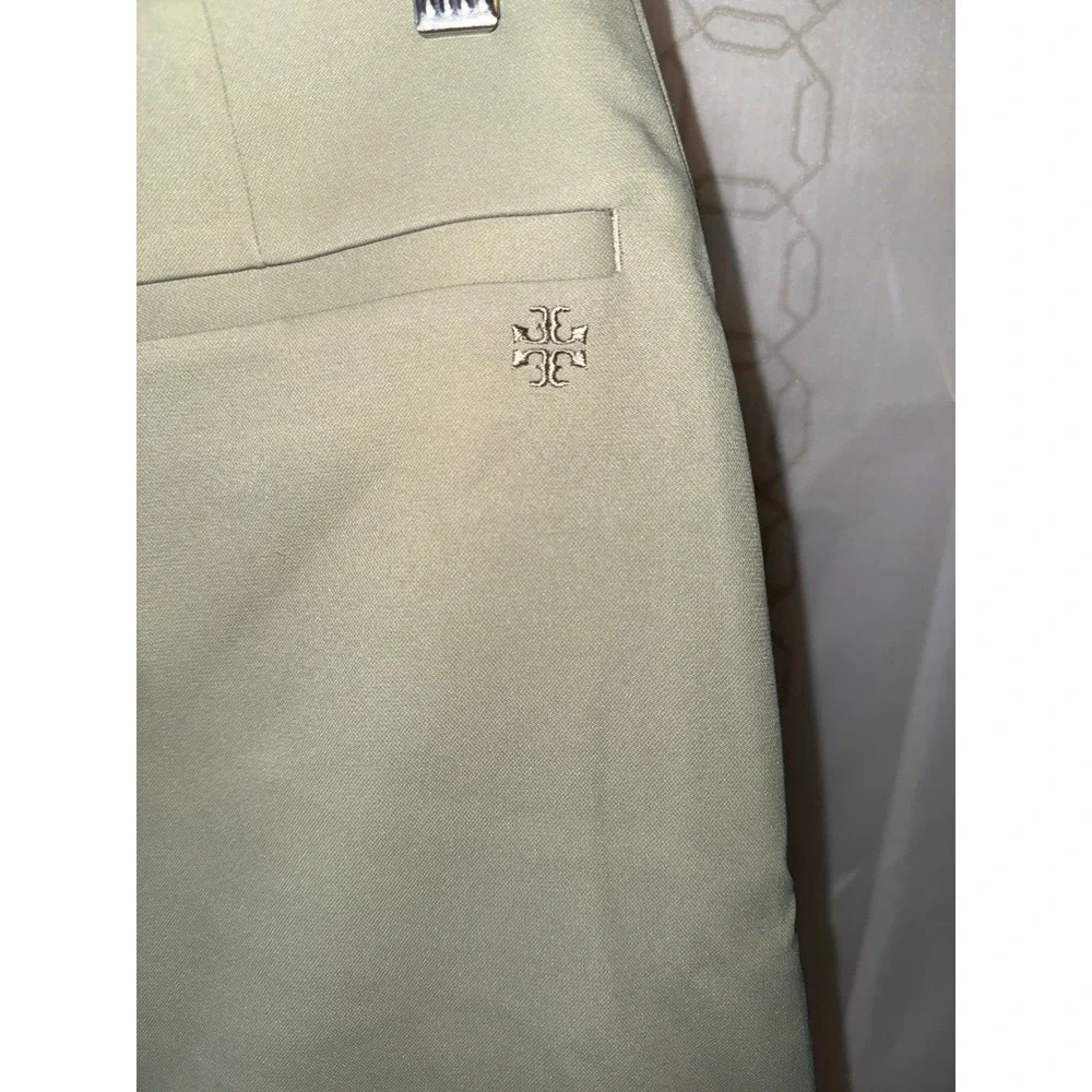 Tory Burch Ruffle Wrap Performance Skort Sage Green Olive Size 6 Golf Tennis